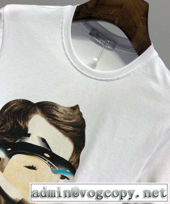すごく稀少カラー  Tシャツ/半袖ヴァレンティノ超あたたかい VALENTINO 2色可選 2019春夏の大注目トレンド