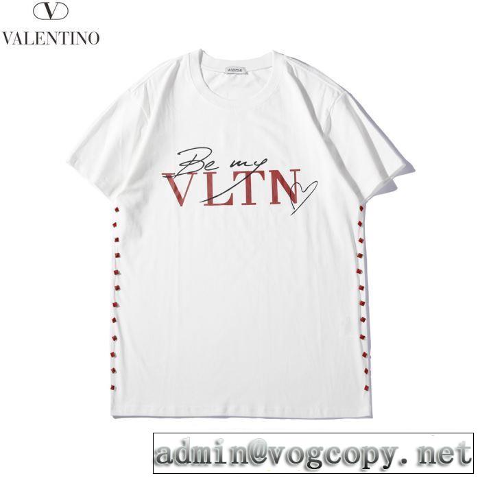 NEW素敵  Tシャツ/半袖ヴァレンティノ2019春夏も引き続き人気セール  VALENTINO 2色可選 人気商品