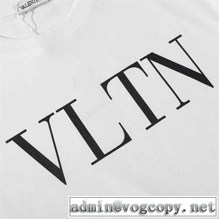 最新先取りおしゃれなロゴ入りVALENTINO 3色可選  Tシャツ/半袖ヴァレンティノ 2019春夏の大注目トレンド