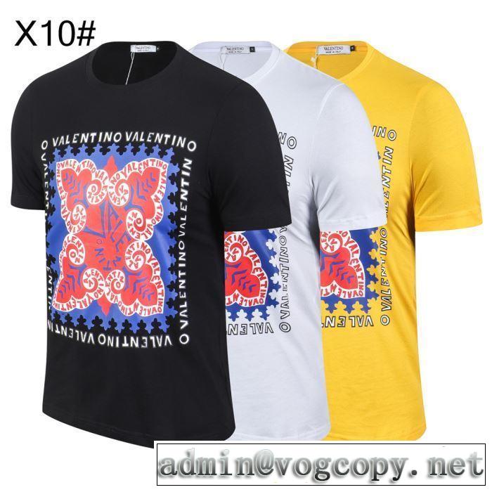 ヴァレンティノ VALENTINO 3色可選 今年春夏ファション流行り Tシャツ/半袖 2019夏ファション新品