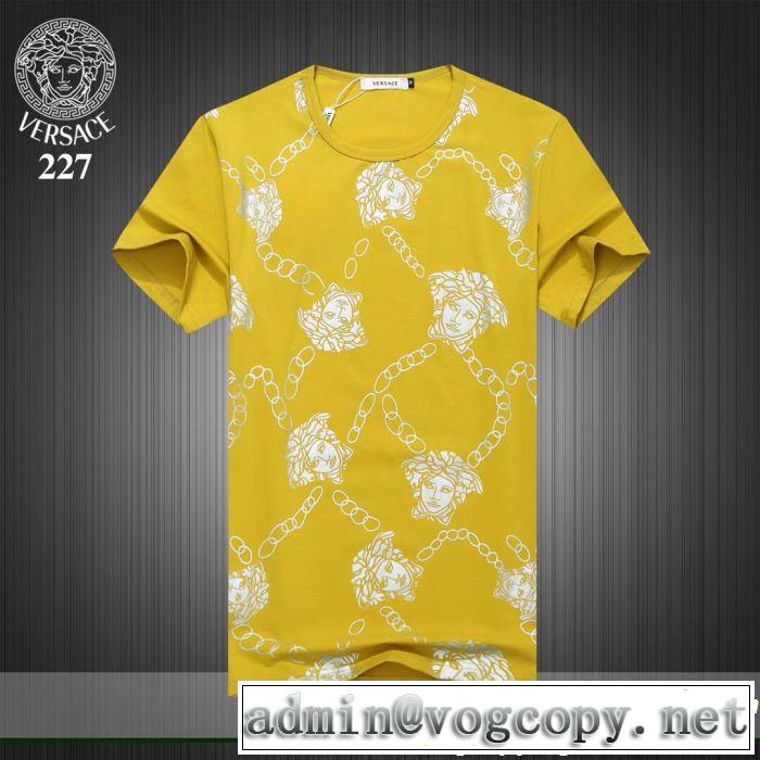 VERSACE ヴェルサーチ 半袖Tシャツ 3色可選 2019年の春夏に着たい 好印象な上品スタイル