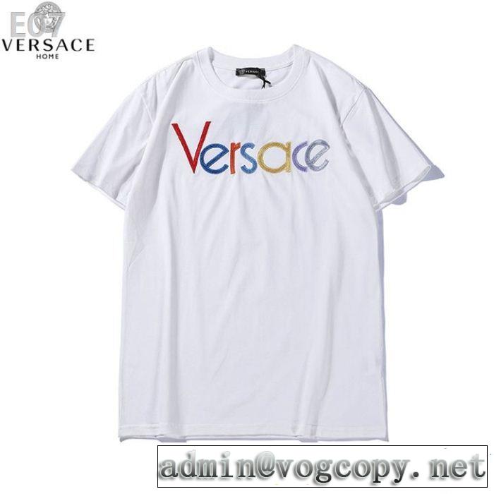 VERSACE ヴェルサーチ 半袖Tシャツ 3色可選 夏の王道　適度な上品さ 洗練されたスタイル