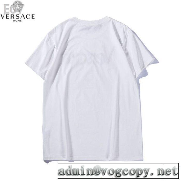 VERSACE ヴェルサーチ 半袖Tシャツ 3色可選 夏の王道　適度な上品さ 洗練されたスタイル