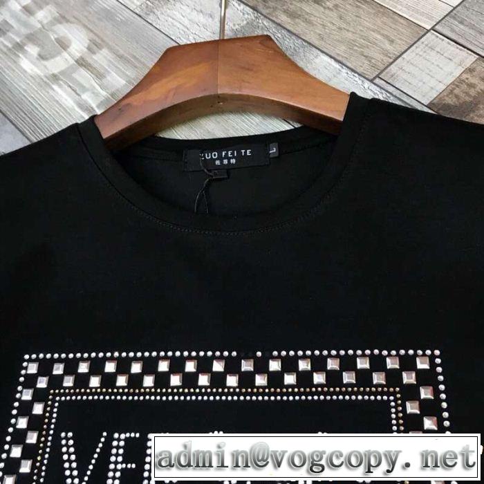 新しい斬新なスタイル 夏っぽさ新作アイテム VERSACE ヴェルサーチ 半袖Tシャツ 2色可選