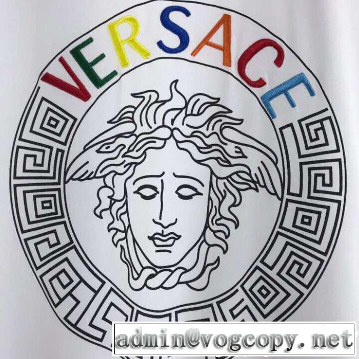 抜け感のある夏着物 大人のカジュアルスタイル VERSACE ヴェルサーチ 半袖Tシャツ 2色可選