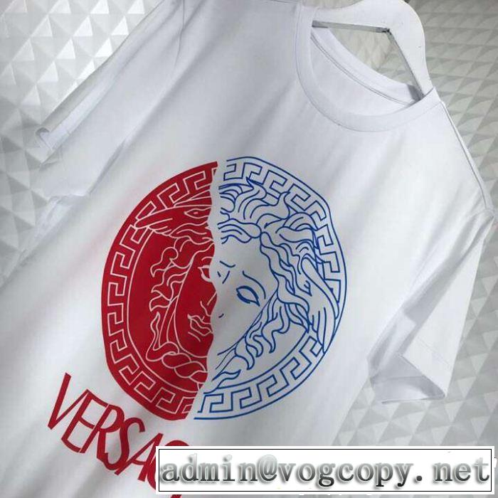 爽やかさ VERSACE ヴェルサーチ 半袖Tシャツ 2色可選 る春夏おすすめの人気商品