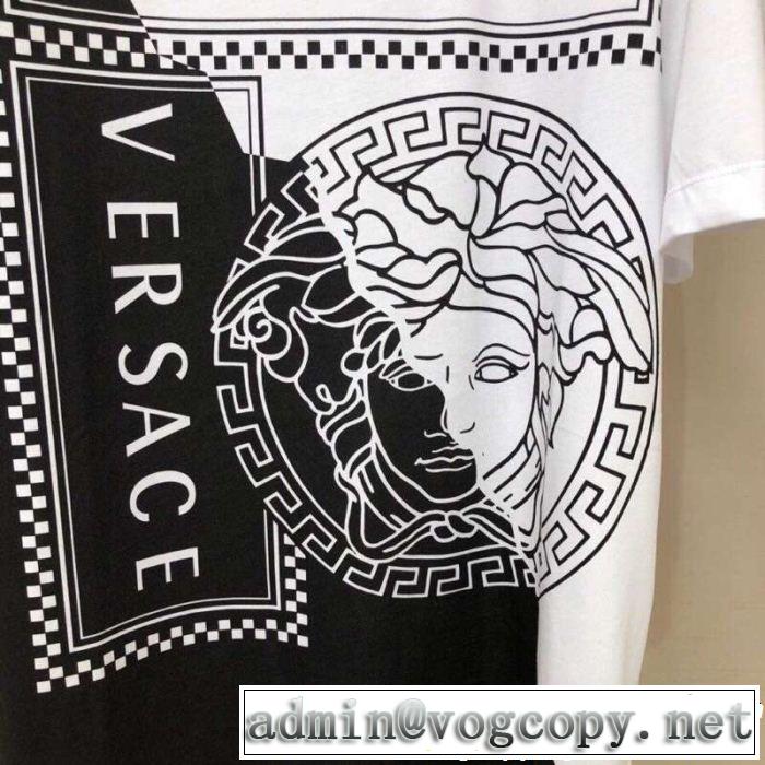 VERSACE ヴェルサーチ 半袖Tシャツ 2色可選 夏大人気のアイテム リラックススタイルが実現