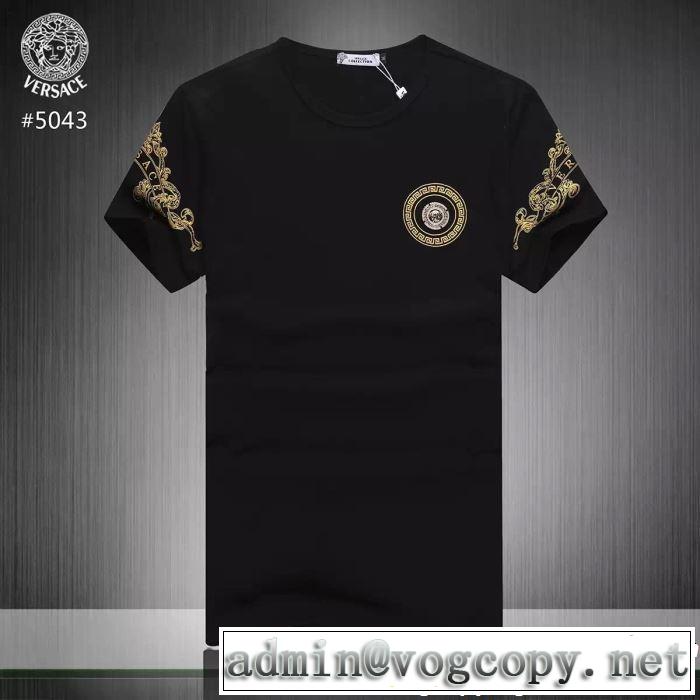  2019年最新ファッション ヴェルサーチVERSACE Tシャツ/ティーシャツ 3色可選 きれいめ派に上質 