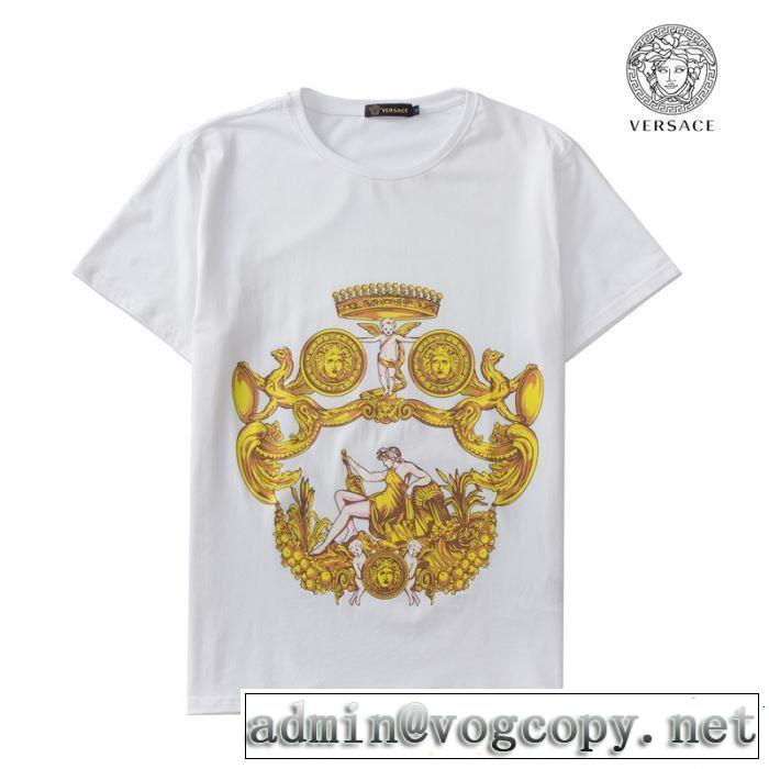 Tシャツ/ティーシャツ 2色可選 春夏に役立つカジュアル ヴェルサーチVERSACE 2019春夏トレンドアイテム