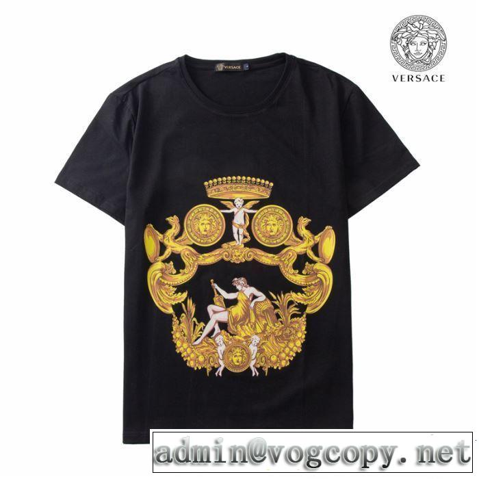 Tシャツ/ティーシャツ 2色可選 春夏に役立つカジュアル ヴェルサーチVERSACE 2019春夏トレンドアイテム