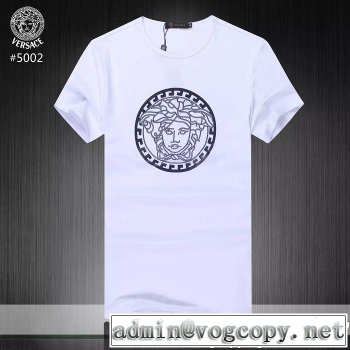  3色可選 季節をまたい新作アイテム  Tシャツ/ティーシャツ  2019夏ファション新品 ヴェルサーチVERSACE 