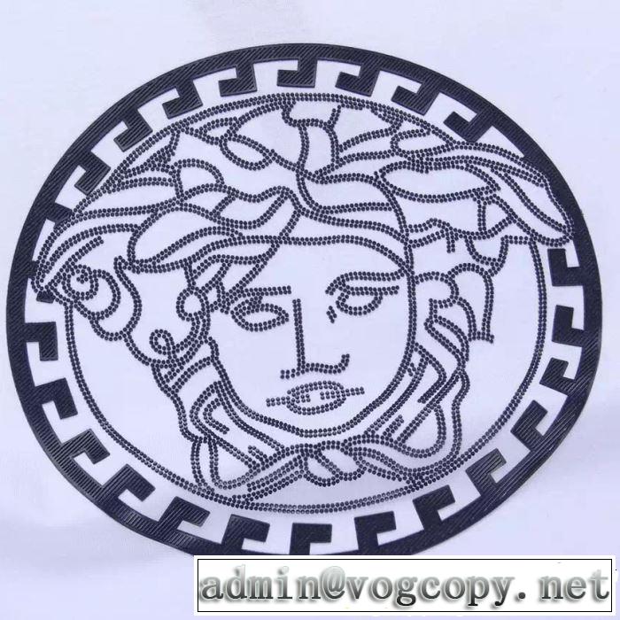 3色可選 季節をまたい新作アイテム  Tシャツ/ティーシャツ  2019夏ファション新品 ヴェルサーチVERSACE