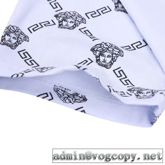 夏のフレッシュな気分に ヴェルサーチVERSACE Tシャツ/ティーシャツ 3色可選 大人可愛いスタイル