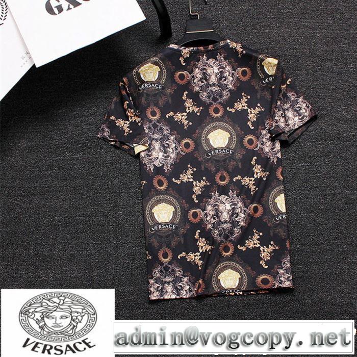目を引く存在感抜群 ヴェルサーチVERSACE 2019春夏の大注目トレンド Tシャツ/ティーシャツ 2色可選