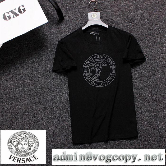 大人のカジュアルスタイル ヴェルサーチVERSACE Tシャツ/ティーシャツ 2019SSのトレンド商品 2色可選