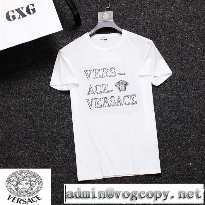ヴェルサーチVERSACE  2019夏色っぽさ Tシャツ/ティーシャツ 3色可選 春夏らしい華やか 