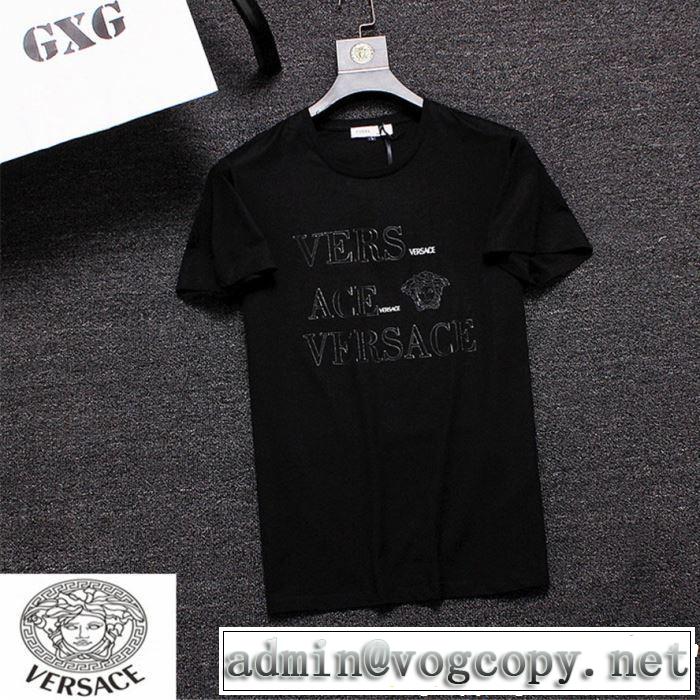 ヴェルサーチVERSACE  2019夏色っぽさ Tシャツ/ティーシャツ 3色可選 春夏らしい華やか