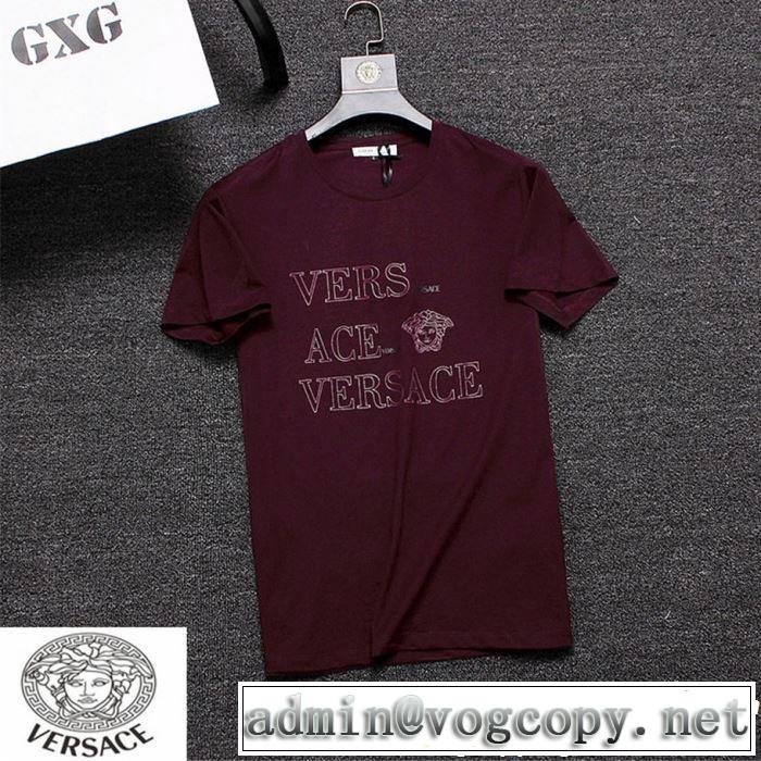 ヴェルサーチVERSACE  2019夏色っぽさ Tシャツ/ティーシャツ 3色可選 春夏らしい華やか