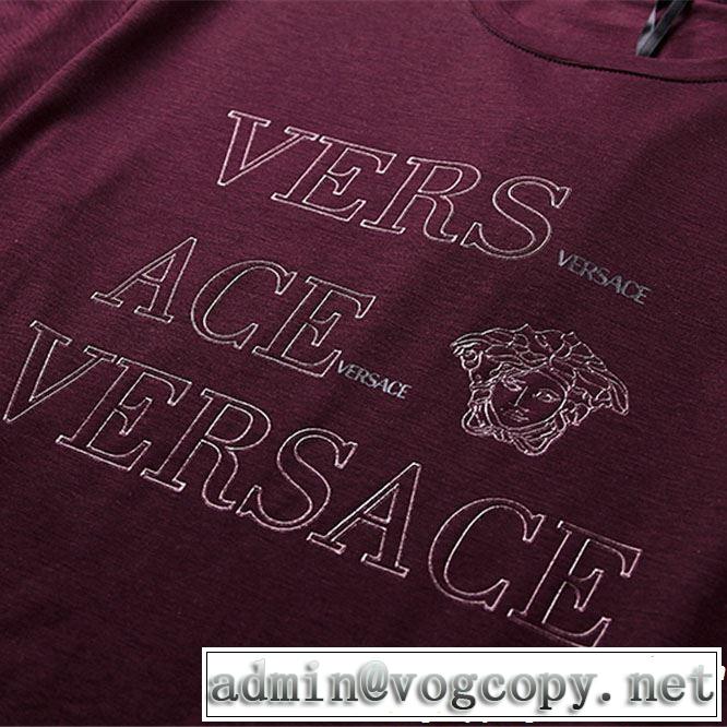 ヴェルサーチVERSACE  2019夏色っぽさ Tシャツ/ティーシャツ 3色可選 春夏らしい華やか