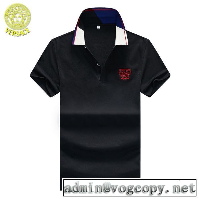 Tシャツ/ティーシャツ きちんと感が抜群 ヴェルサーチVERSACE 2019春夏のトレンド新商品  3色可選