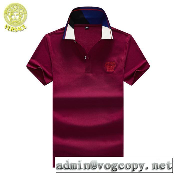 Tシャツ/ティーシャツ きちんと感が抜群 ヴェルサーチVERSACE 2019春夏のトレンド新商品  3色可選
