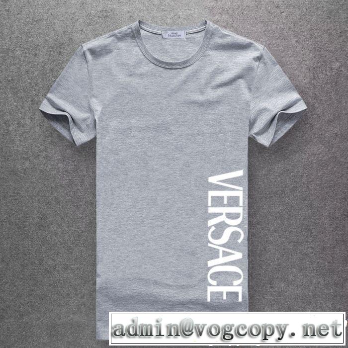 多色可選 新しい斬新なスタイル Tシャツ/ティーシャツ 2019夏ファション新品  ヴェルサーチVERSACE