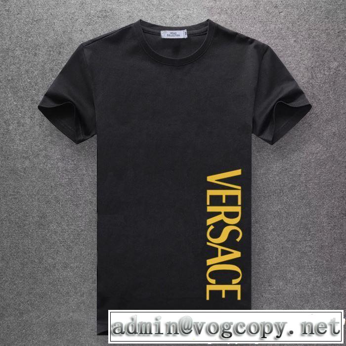 多色可選 新しい斬新なスタイル Tシャツ/ティーシャツ 2019夏ファション新品  ヴェルサーチVERSACE