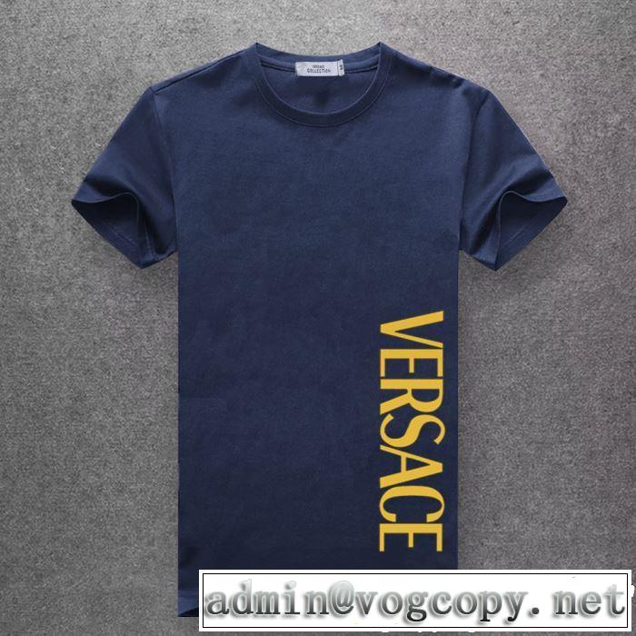 多色可選 新しい斬新なスタイル Tシャツ/ティーシャツ 2019夏ファション新品  ヴェルサーチVERSACE