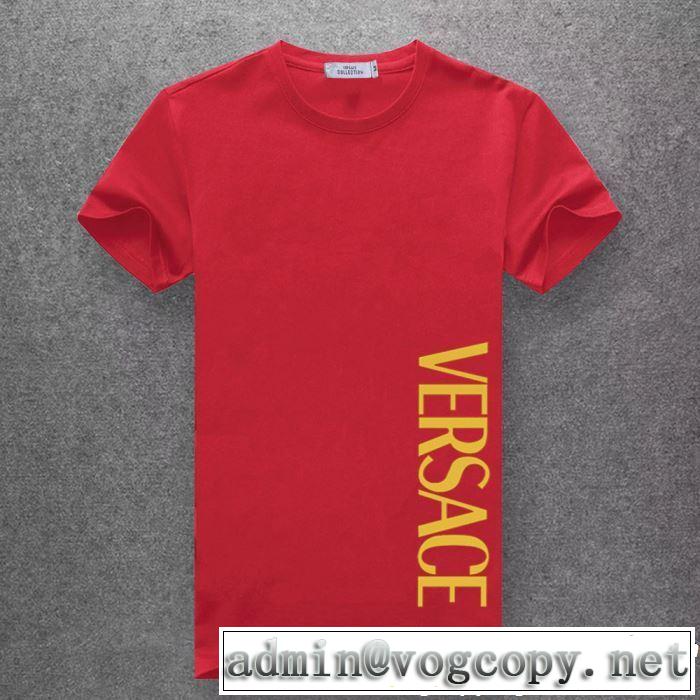 多色可選 新しい斬新なスタイル Tシャツ/ティーシャツ 2019夏ファション新品  ヴェルサーチVERSACE