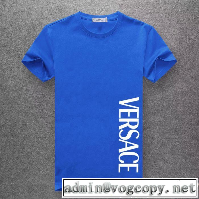 多色可選 新しい斬新なスタイル Tシャツ/ティーシャツ 2019夏ファション新品  ヴェルサーチVERSACE