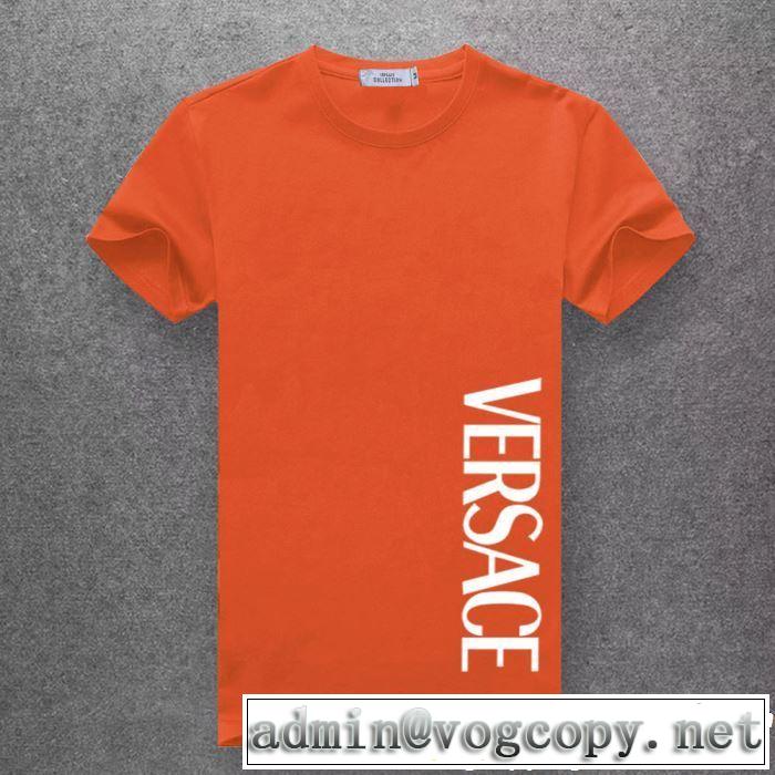 多色可選 新しい斬新なスタイル Tシャツ/ティーシャツ 2019夏ファション新品  ヴェルサーチVERSACE