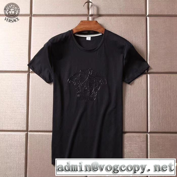  今季流行りの人気新作 ヴェルサーチVERSACE 2019年夏の一押しファッションアイテム Tシャツ/ティーシャツ 2色可選 