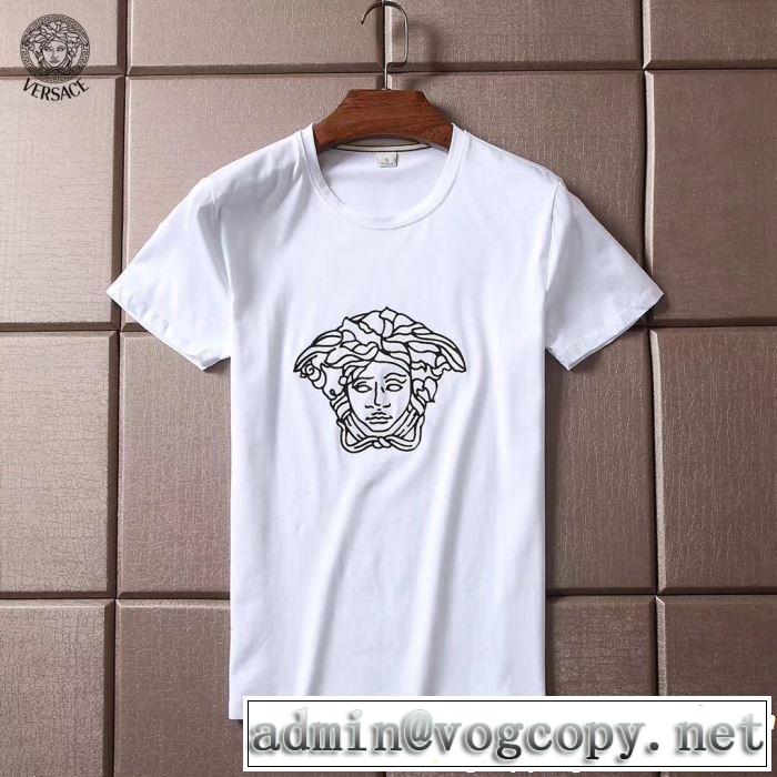 今季流行りの人気新作 ヴェルサーチVERSACE 2019年夏の一押しファッションアイテム Tシャツ/ティーシャツ 2色可選