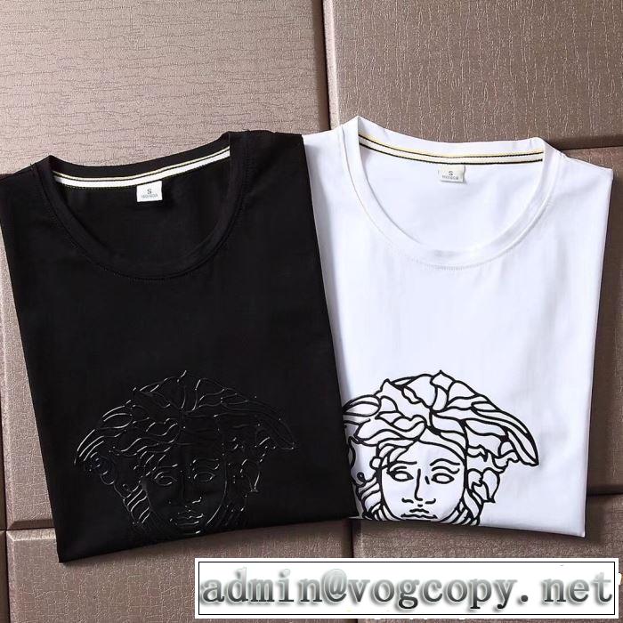 今季流行りの人気新作 ヴェルサーチVERSACE 2019年夏の一押しファッションアイテム Tシャツ/ティーシャツ 2色可選