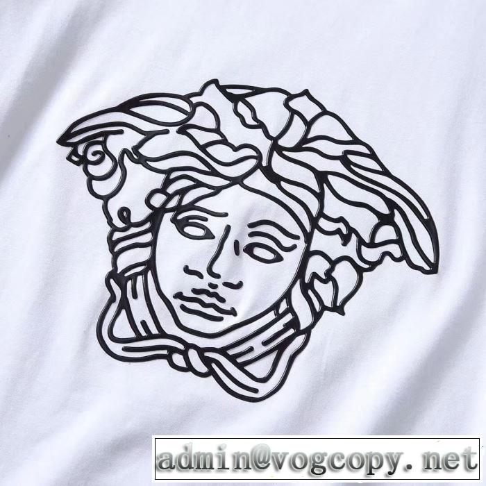 今季流行りの人気新作 ヴェルサーチVERSACE 2019年夏の一押しファッションアイテム Tシャツ/ティーシャツ 2色可選