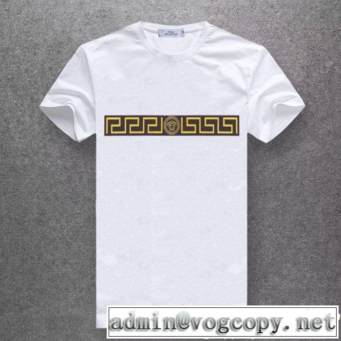 ヴェルサーチVERSACE今年流大人っぽさ  Tシャツ/ティーシャツ 多色可選 2019春夏トレンドアイテム
