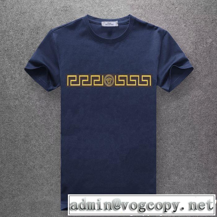 ヴェルサーチVERSACE今年流大人っぽさ  Tシャツ/ティーシャツ 多色可選 2019春夏トレンドアイテム