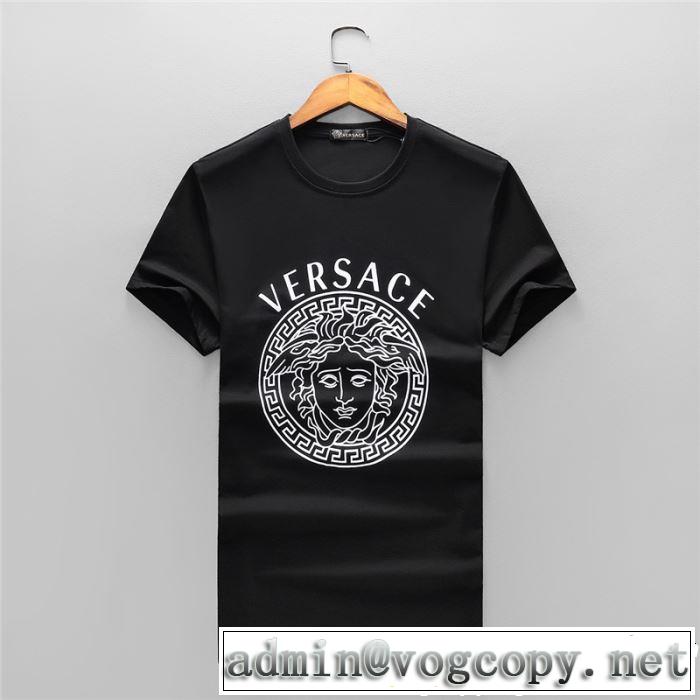 ヴェルサーチ 半袖上下セット2019春夏の大注目トレンド VERSACE 2色可選 セール早いもの勝ち