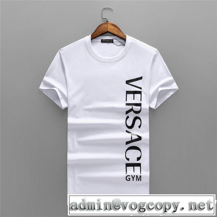 2019限定 男性に人気 VERSACE ヴェルサーチ半袖大注目国内完売数量限定 上下セット 2色可選