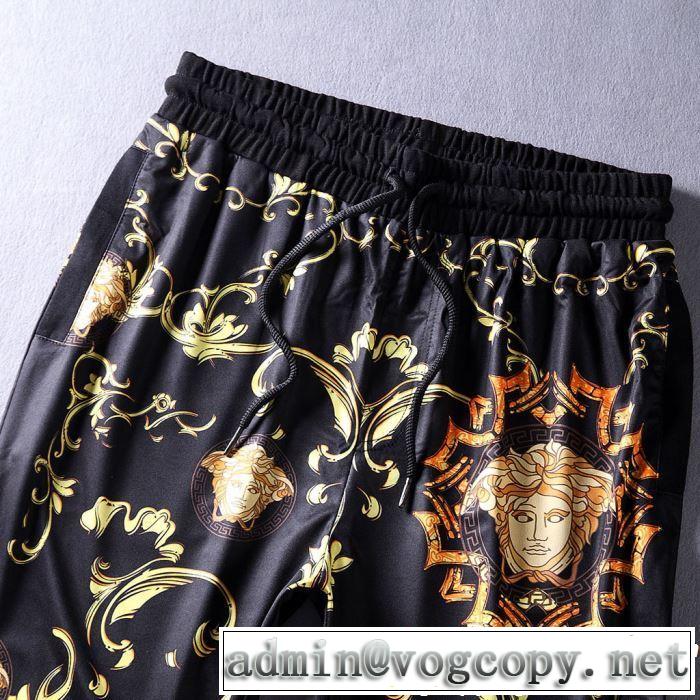 春夏の流行り2019新品 VERSACE半袖2019夏ファション新品 上下セット ヴェルサーチ