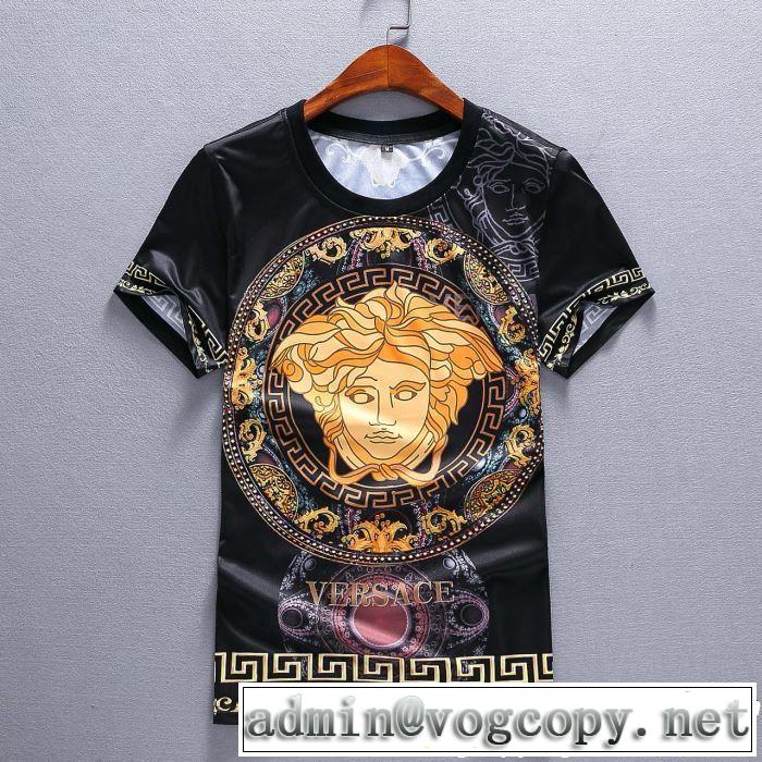 上下セット完売在庫確保 VERSACE2019春夏も引き続き人気セール ヴェルサーチ半袖 