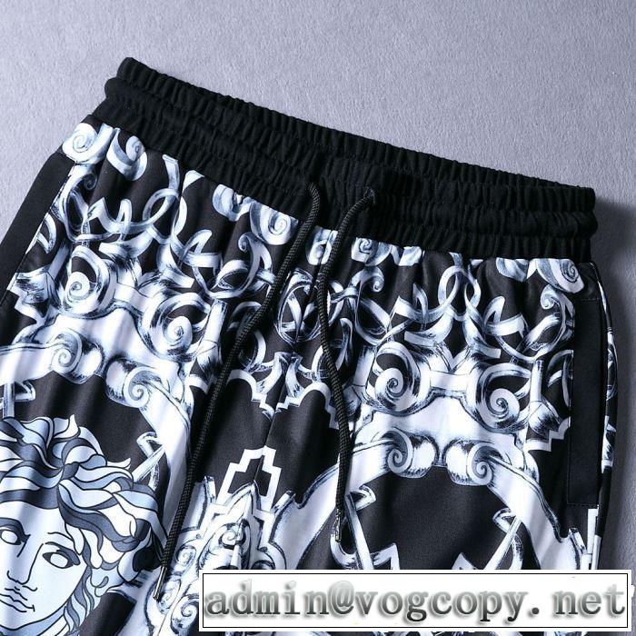 2019夏ファション新品 ヴェルサーチ半袖 上下セットやっと見つけた国内即発 VERSACE