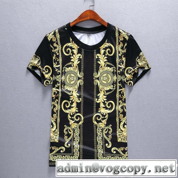 2019夏ファション新品 半袖 上下セット最終価格セール VERSACE ヴェルサーチ ギフト最適期間限定