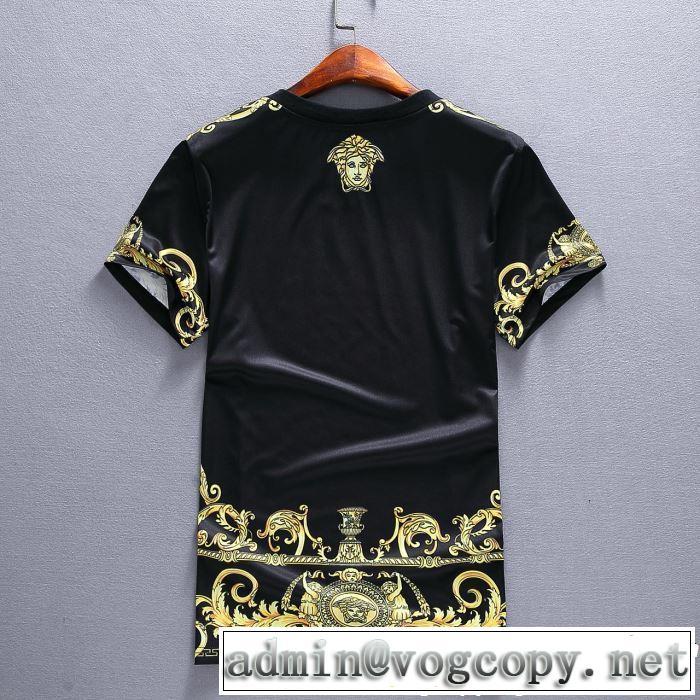 2019夏ファション新品 半袖 上下セット最終価格セール VERSACE ヴェルサーチ ギフト最適期間限定