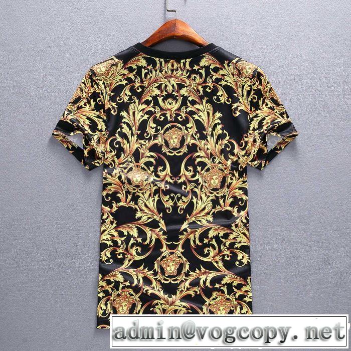 【2019春夏】最新コレクション 上下セット春色の最旬の人気アイテム VERSACE ヴェルサーチ 半袖