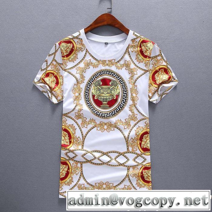 セールで格安 VERSACE 2色可選2019春夏の大注目トレンド ヴェルサーチ 半袖 上下セット
