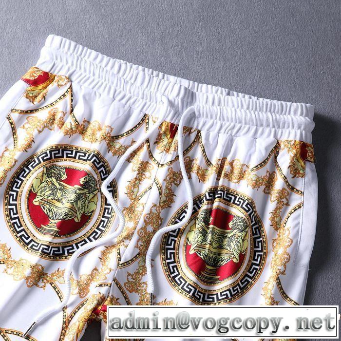 セールで格安 VERSACE 2色可選2019春夏の大注目トレンド ヴェルサーチ 半袖 上下セット