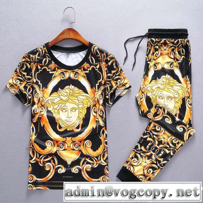  人気商品 ヴェルサーチ VERSACE 半袖 上下セット【2019春夏】最新コレクション
