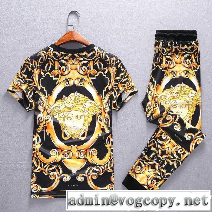 人気商品 ヴェルサーチ VERSACE 半袖 上下セット【2019春夏】最新コレクション