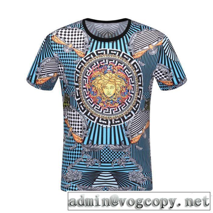 おしゃれデザインも大人気 VERSACE ヴェルサーチ 半袖Tシャツ 2019年最新ファッション